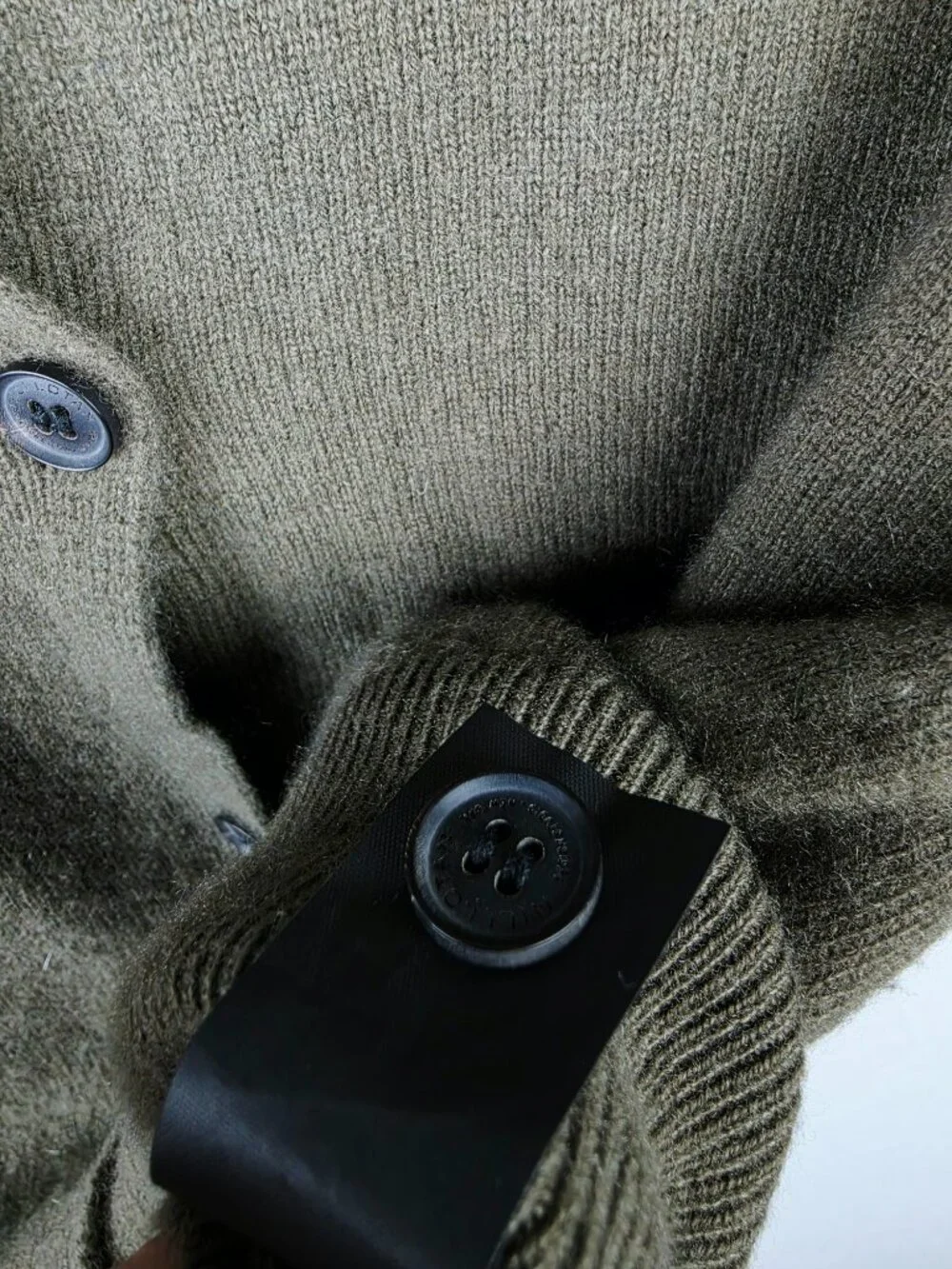 Nili Lotan March Cashmere Cardigan in Dark Moss size S